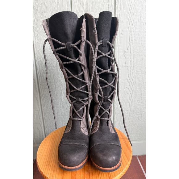 Rare Sorel Cate the Great Wedge Boots, Leather, Size 7 - Picture 5 of 8